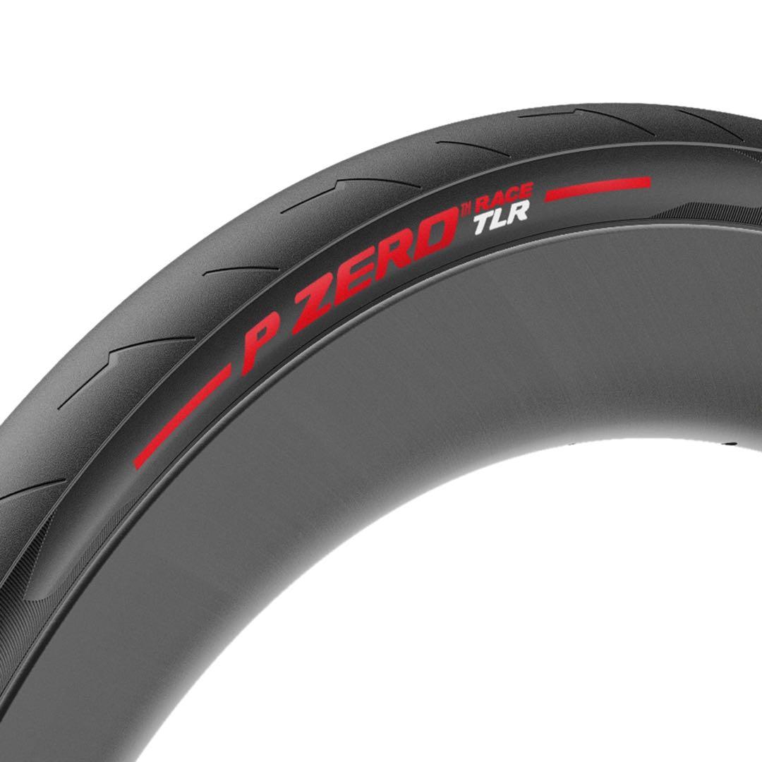 2本　PIRELLI　P ZERO RACE TLR　700x26C　レッド
