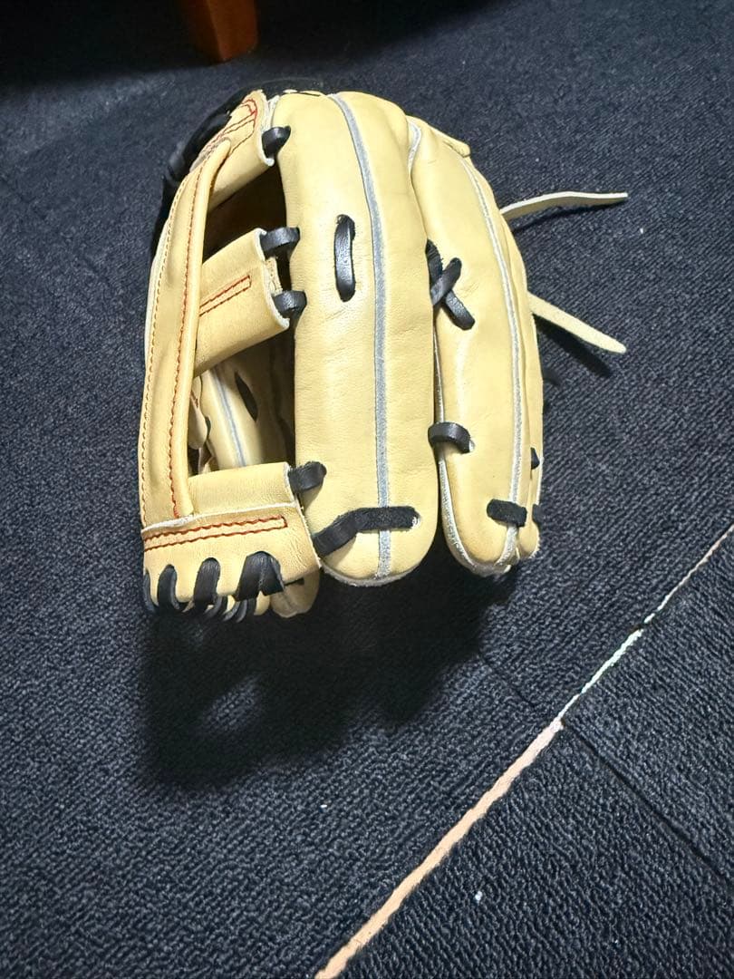 Rawlings 硬式 内野手用グローブ ナチュラル×ブラック Hウェブ