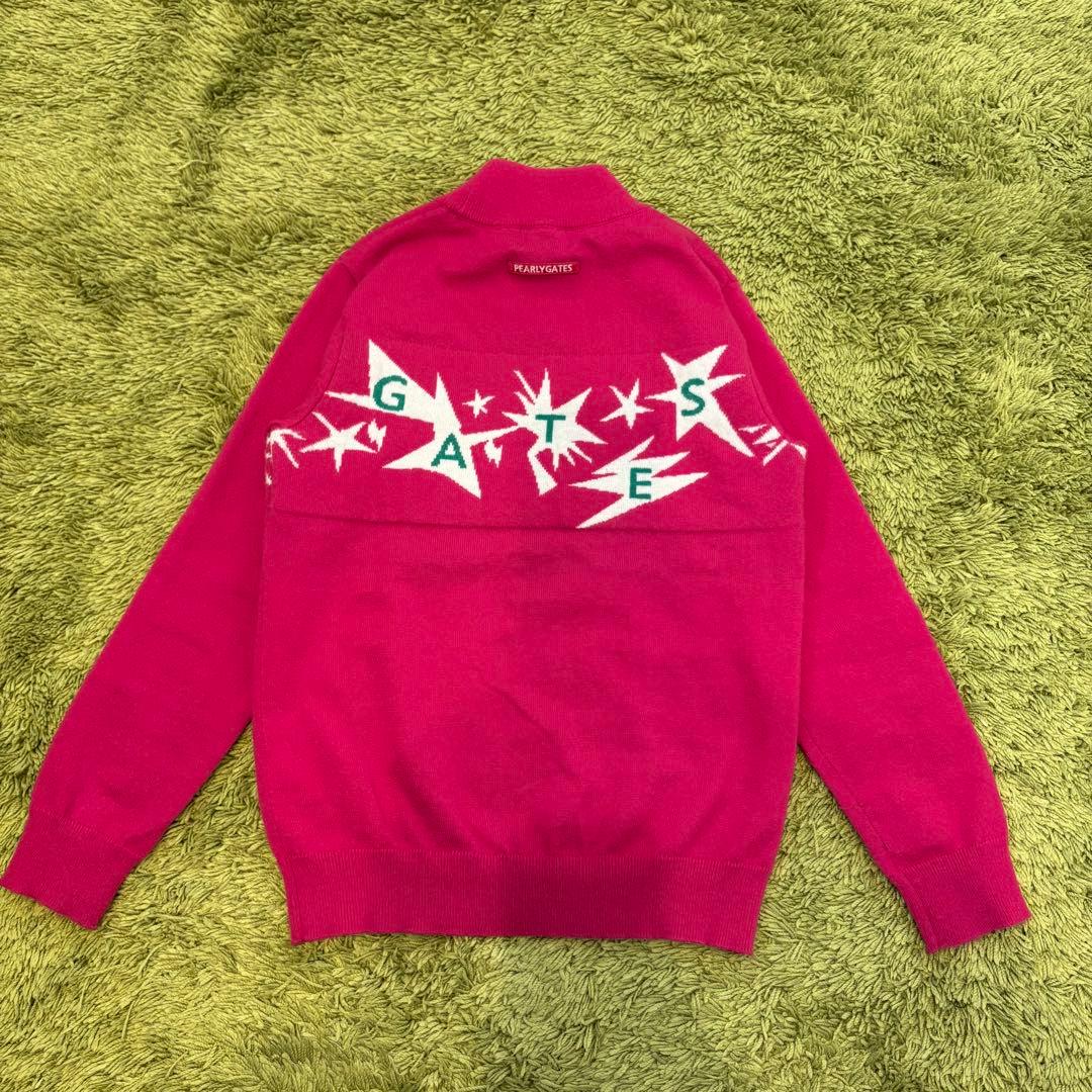 パーリーゲイツ PEARLYGATES プルオーバー セーター ピンク サイズ0