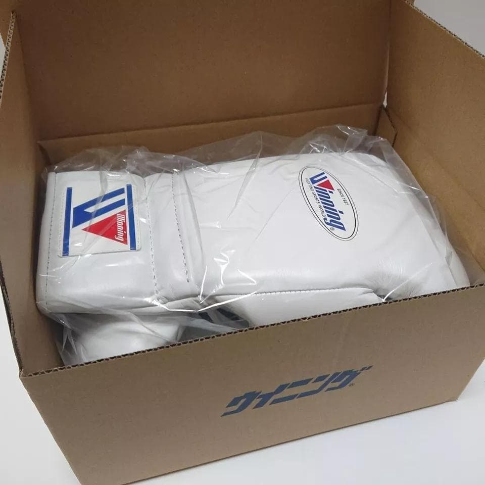 winning ウイニング ボクシンググローブ 12oz 白 MS-400①