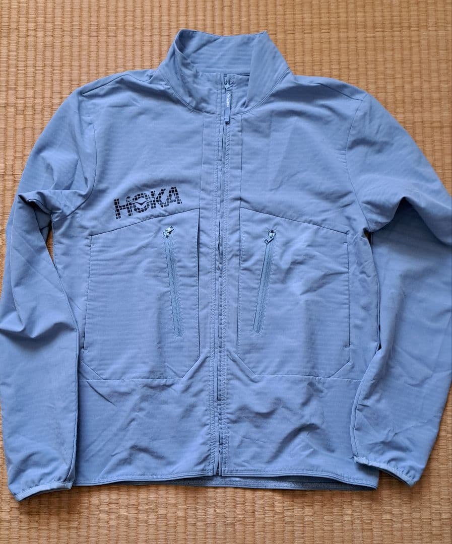 HOKA ライトブルー フルジップジャケット