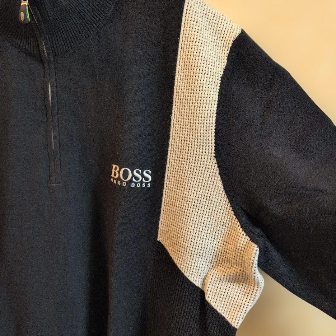 BOSS ハーフジップ ニットセーター