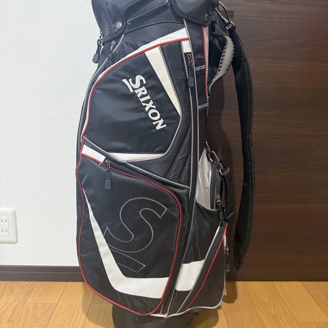 Srixon キャディバッグ ゴルフバッグ ブラック/ホワイト