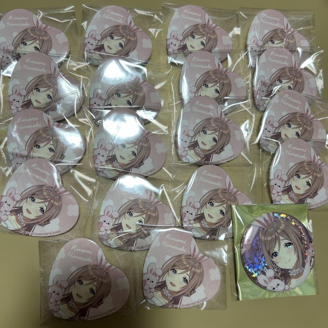 学マス GIGO Lady Rabbit ホログラム缶バッジ 莉波　特典　ハート