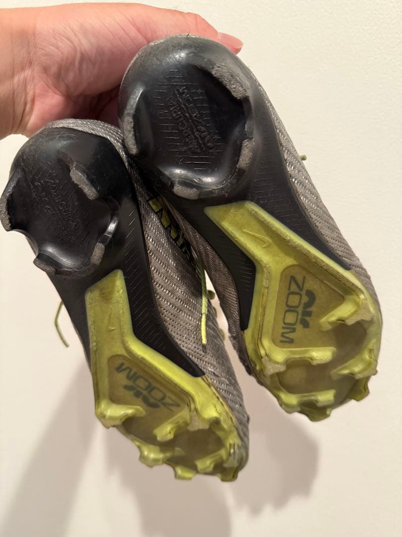 Nike Zoom サッカースパイク　グレー/イエロー　26.5cm