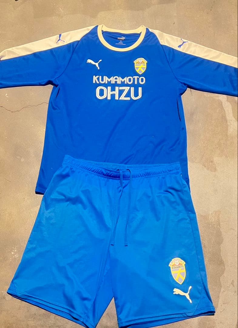 大津高校サッカー部　練習着　長袖　上下サッカーウェア Lサイズ