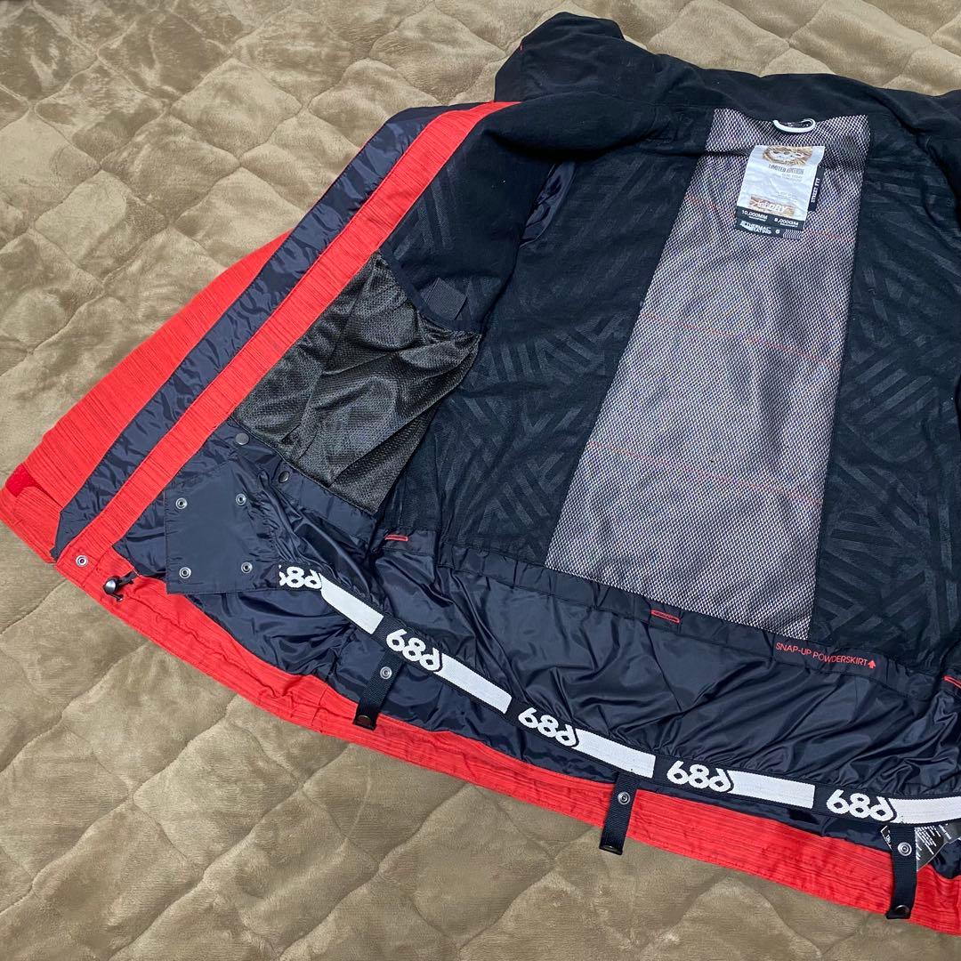 【686╳CROOKS CASTLES】スノボ撥水ウェア赤RED（M）