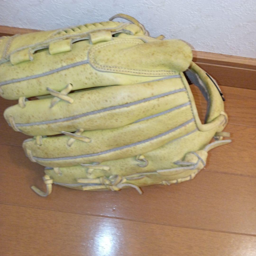 Global Elite Aシリーズ イエローカーキグローブ指カバー付投手用