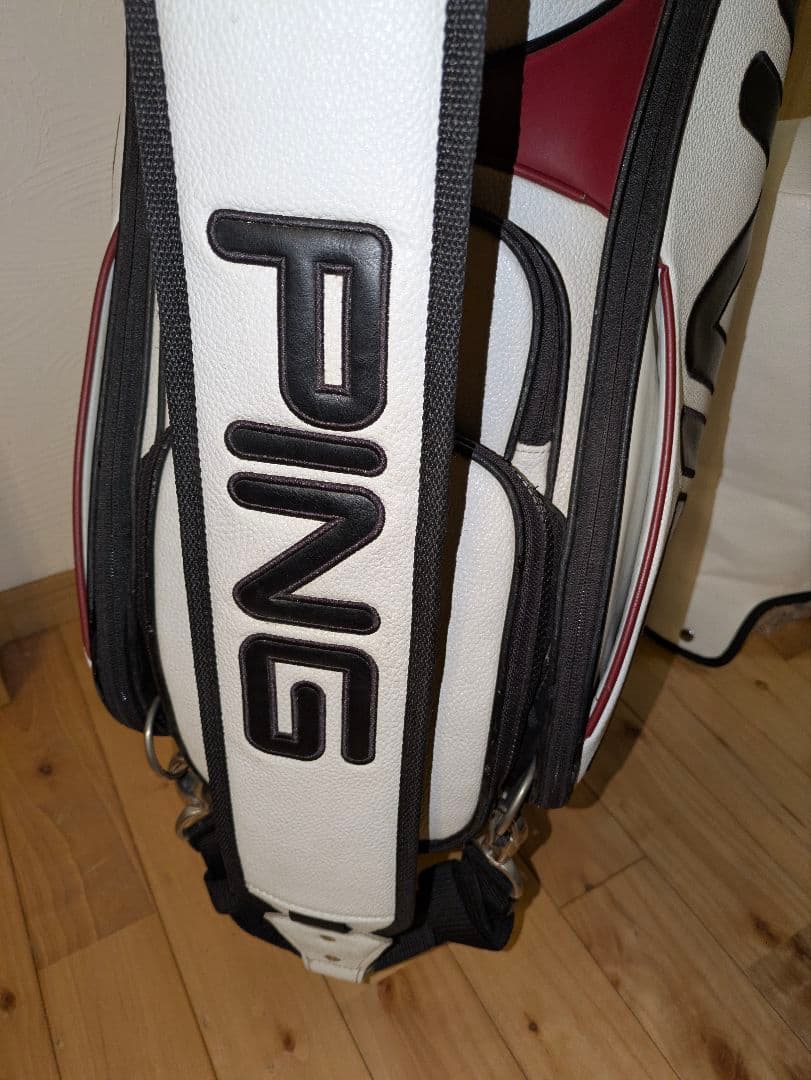 PING ツアープロモデル キャディバッグ 9.5インチ 3点式ベルト【良品】