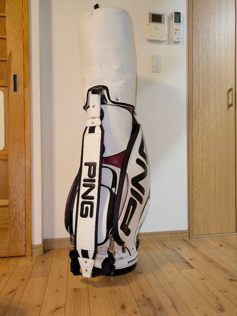 PING ツアープロモデル キャディバッグ 9.5インチ 3点式ベルト【良品】