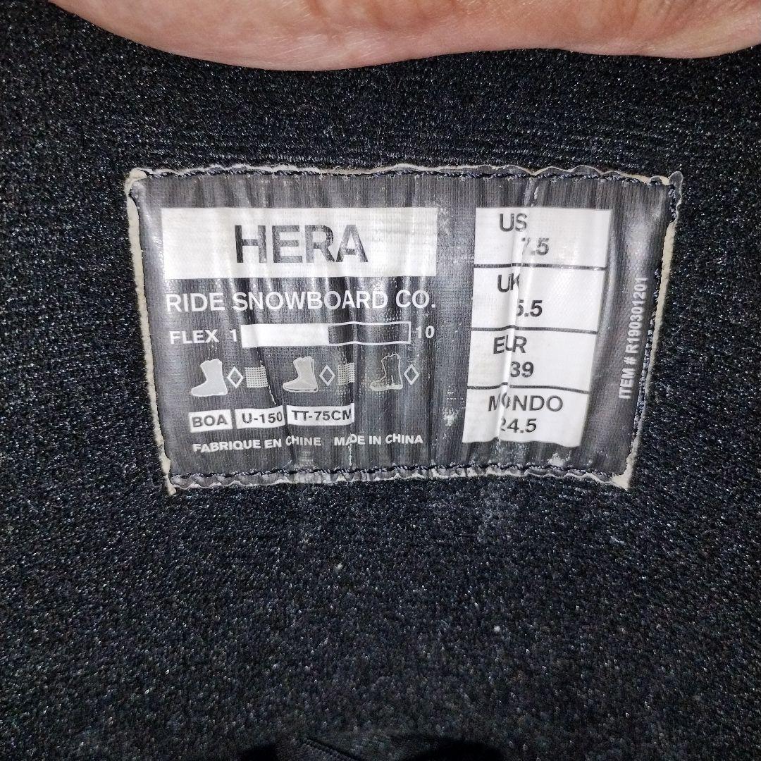 【美品】24.5cm RIDE HERA レディース　ダブルBoA