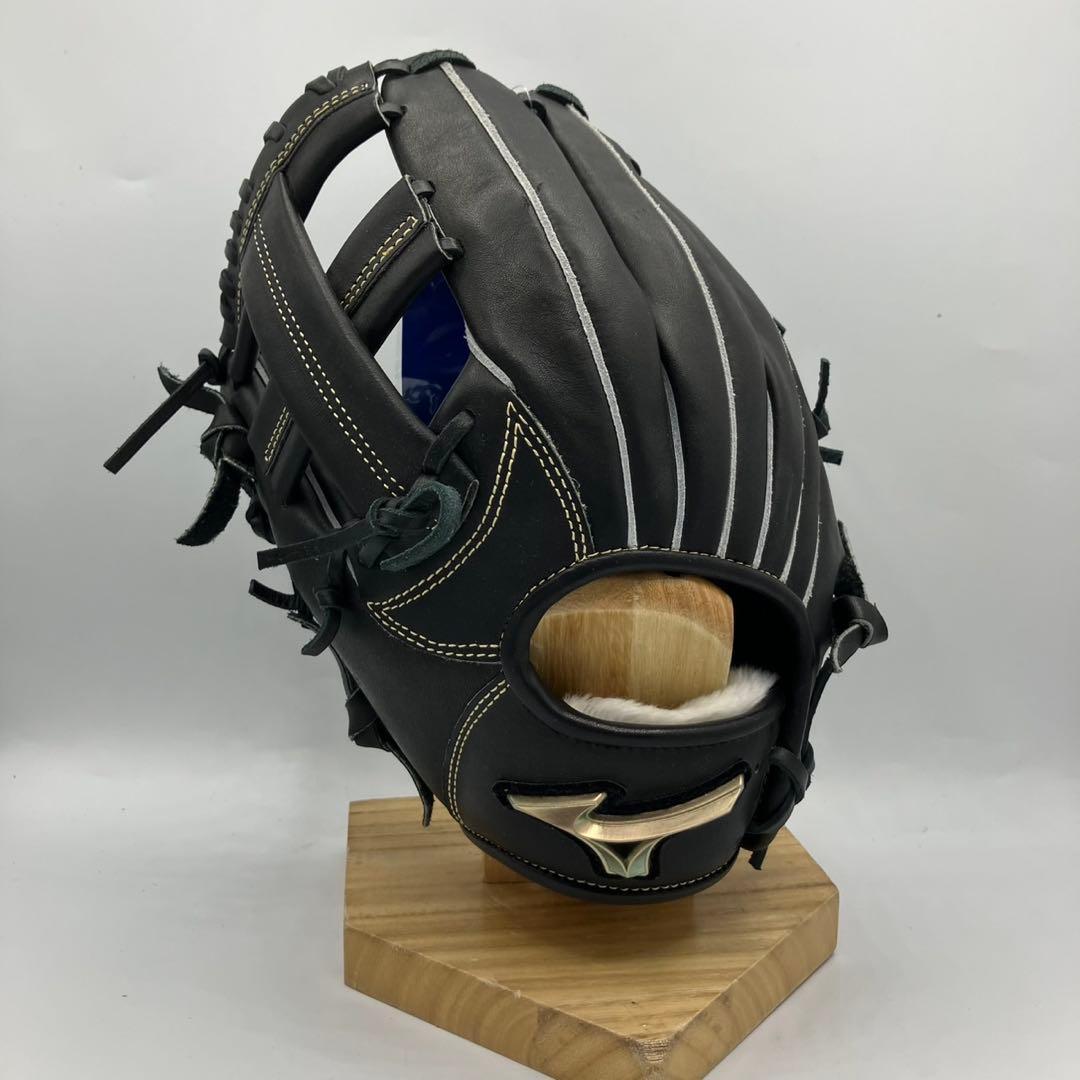 【新品】ミズノ ジュニア軟式グローブ 左投げ オールラウンド用 ブラック