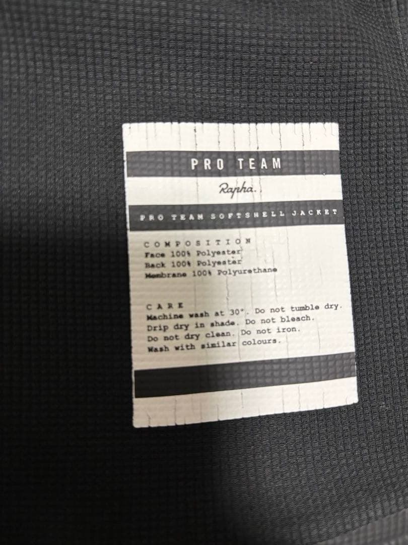 ラファ Rapha PRO TEAM SOFTSHELL JACKET ブラック