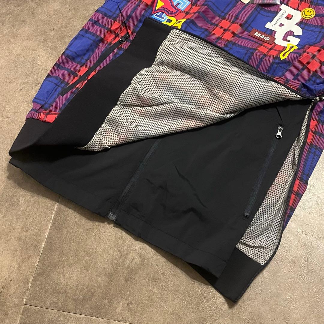 限定値下パーリーゲイツ ナイロンストレッチハニカム Rチェック 定価61600円