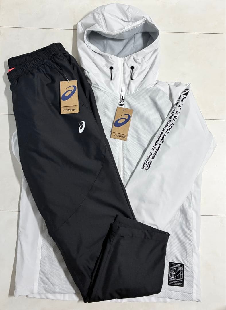 ア*ュ様 【新品】ASICS/裏トリコットグラフィックウインドブレーカージャケッ