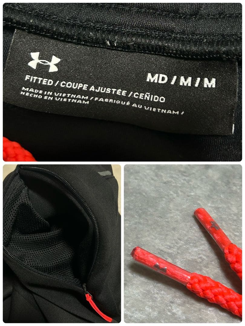 希少 良品 UNDER ARMOUR ハイブリッドニットパンツ 切替 M