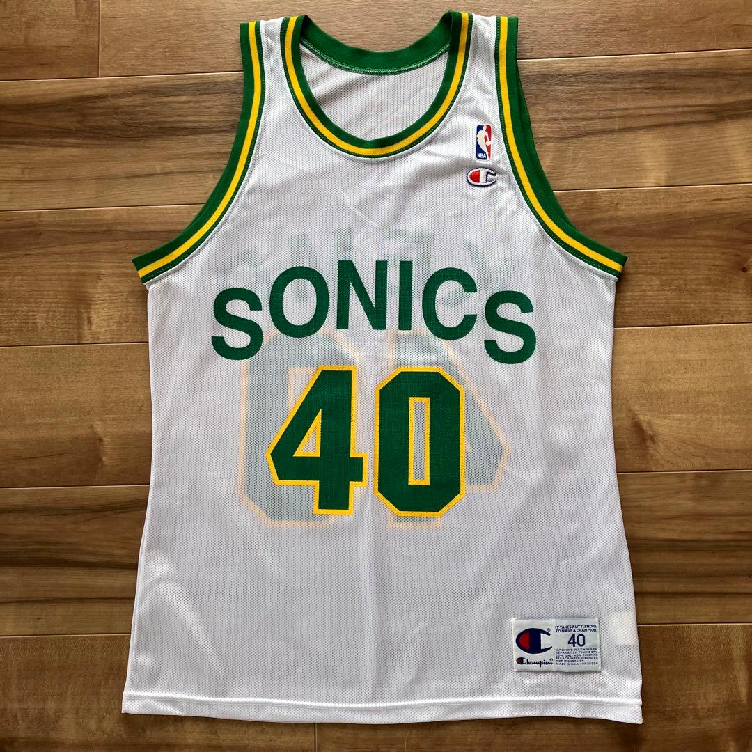【希少】 NBA ショーン・ケンプ　SONICS　ユニフォーム　シャツ　バスケ