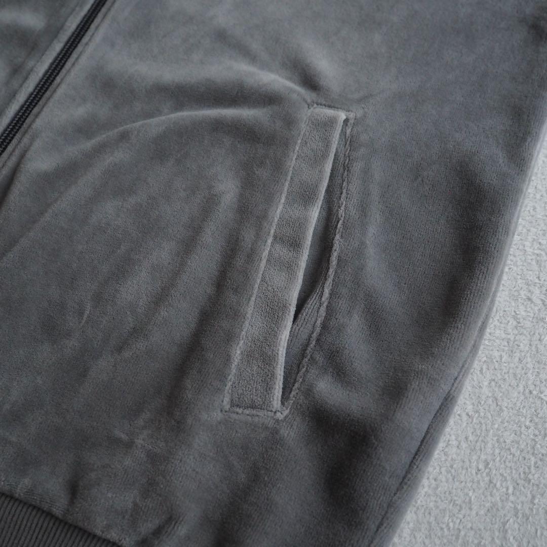 PUMA プーマ T7 ベロア セットアップ 刺繍ロゴ グレー メンズ Mサイズ