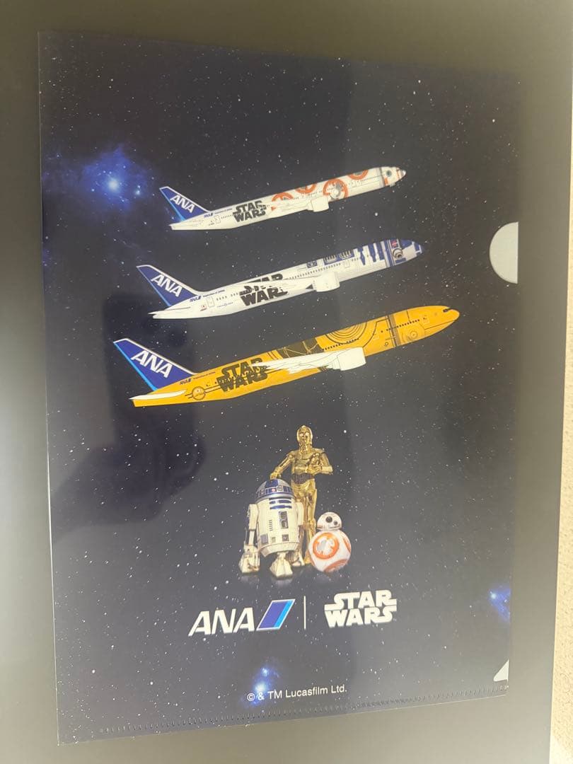 C-3PO ANA JET 1/200 ,搭乗記念クリアファイルセット