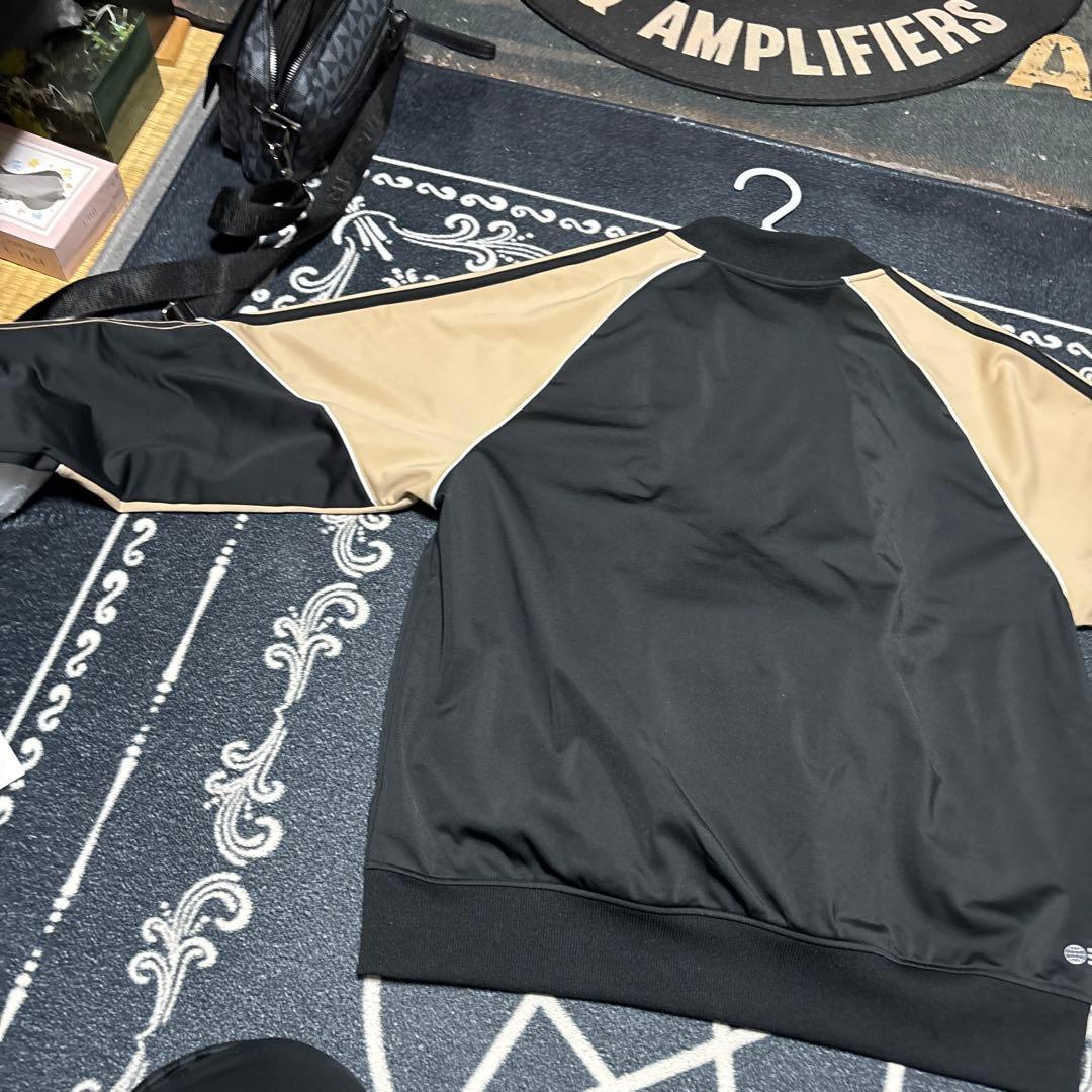 adidas ジャージ上下セット 黒/ベージュ
