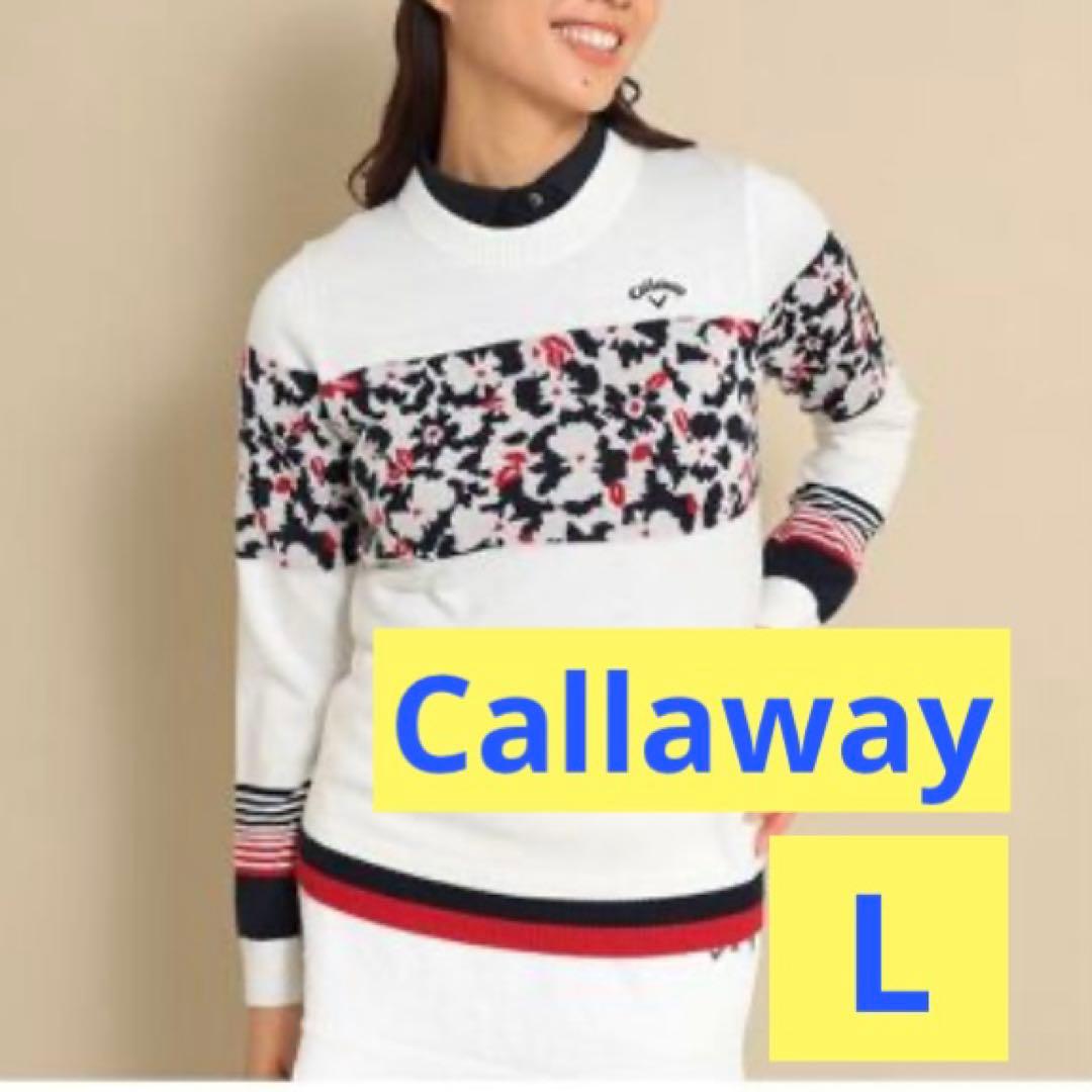 新品 未使用 レディース　L Callaway Golf 花柄　セーター